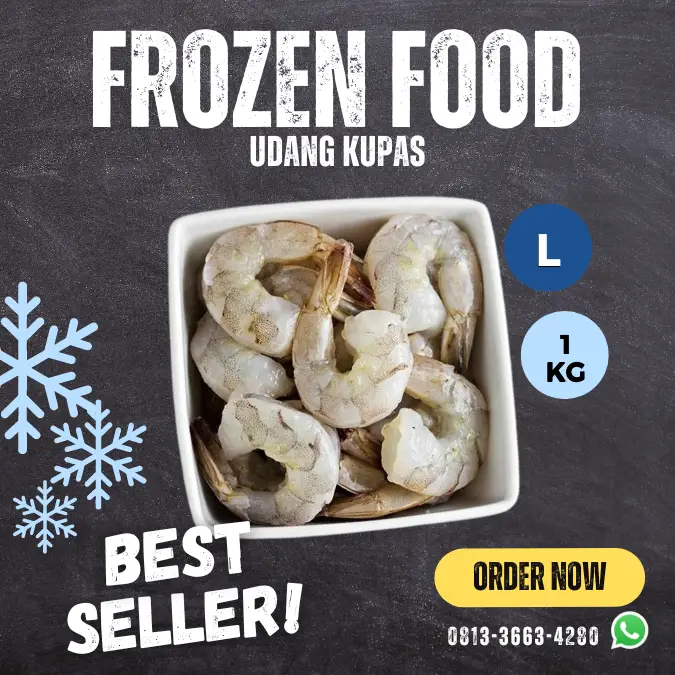 udang kupas beku