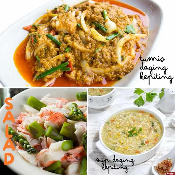 kreasi daging kepiting